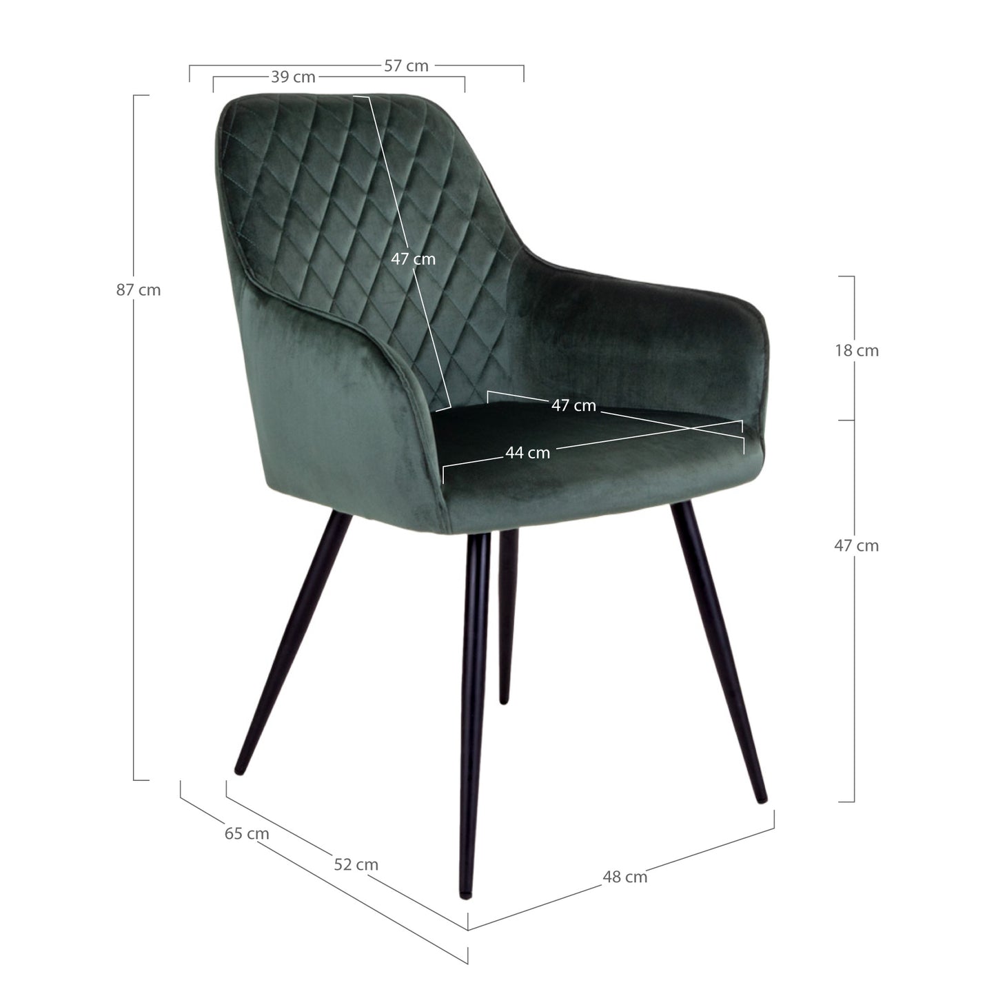 Lot de 2 Chaises Design "HARBRO" | Meuble Ébéniste
