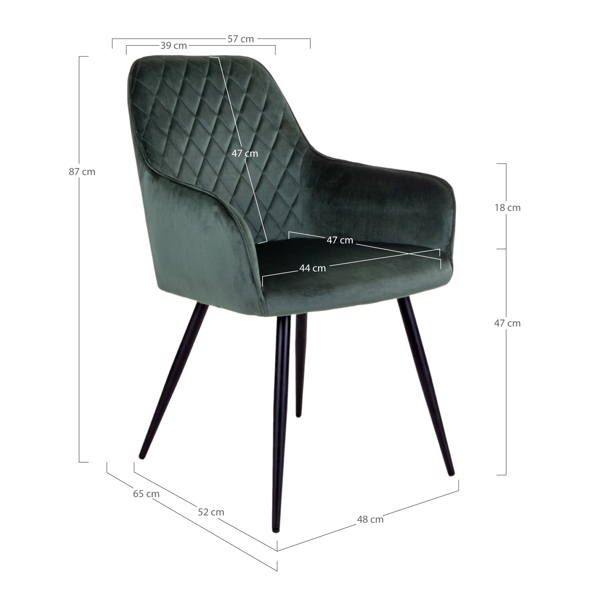 Lot de 2 Chaises Design "HARBRO" | Meuble Ébéniste