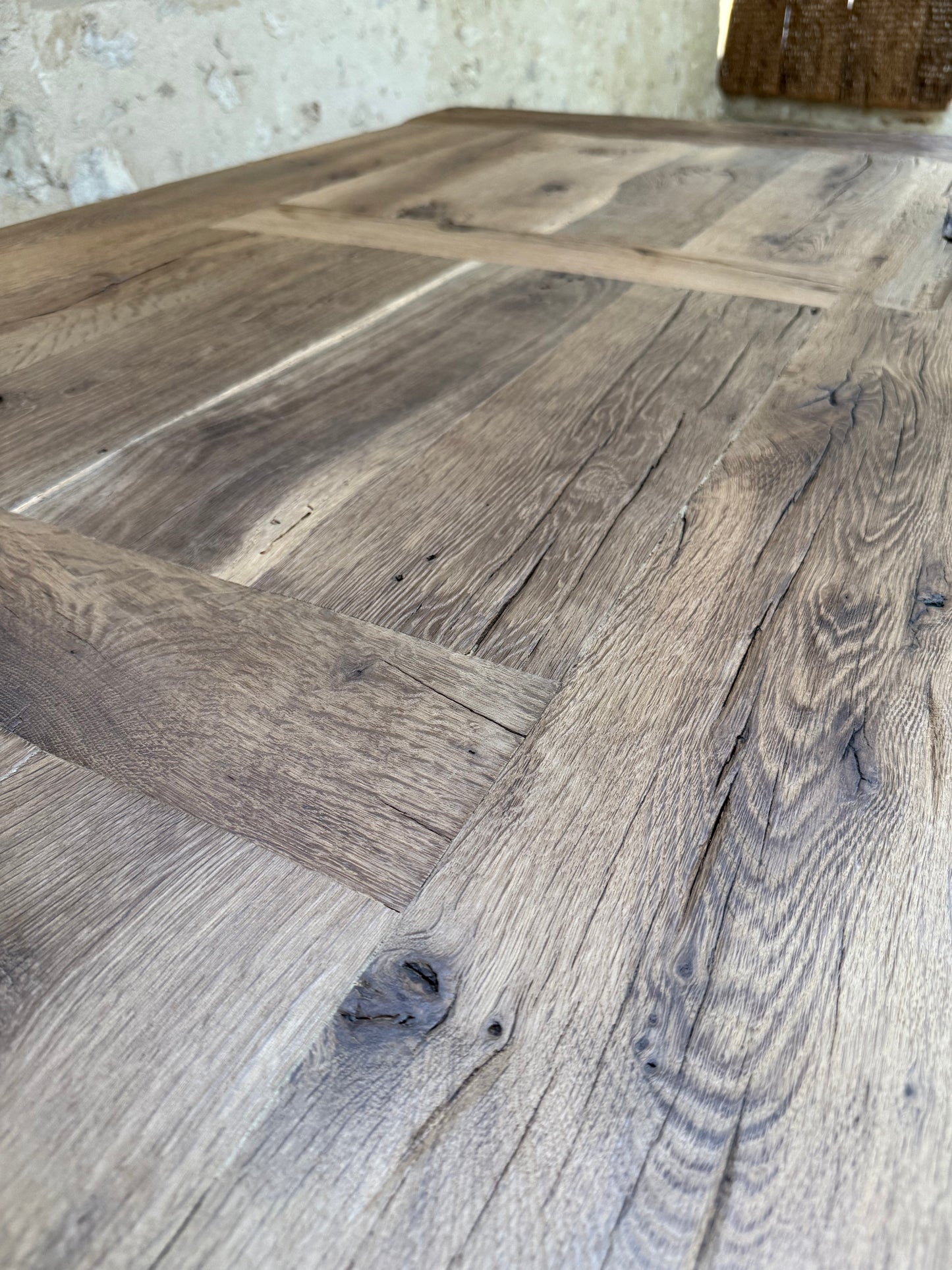 Table de Ferme en Vieux Chêne Massif sur Mesure | Meuble Ébéniste