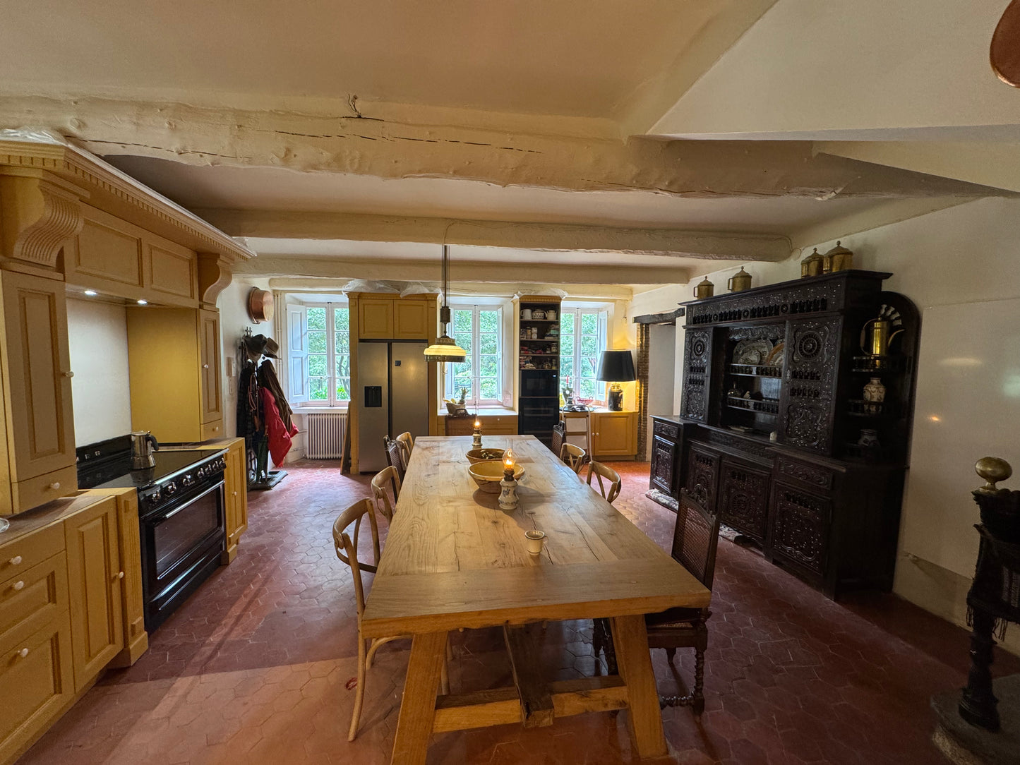 Table de Ferme en Vieux Chêne Massif sur Mesure | Meuble Ébéniste
