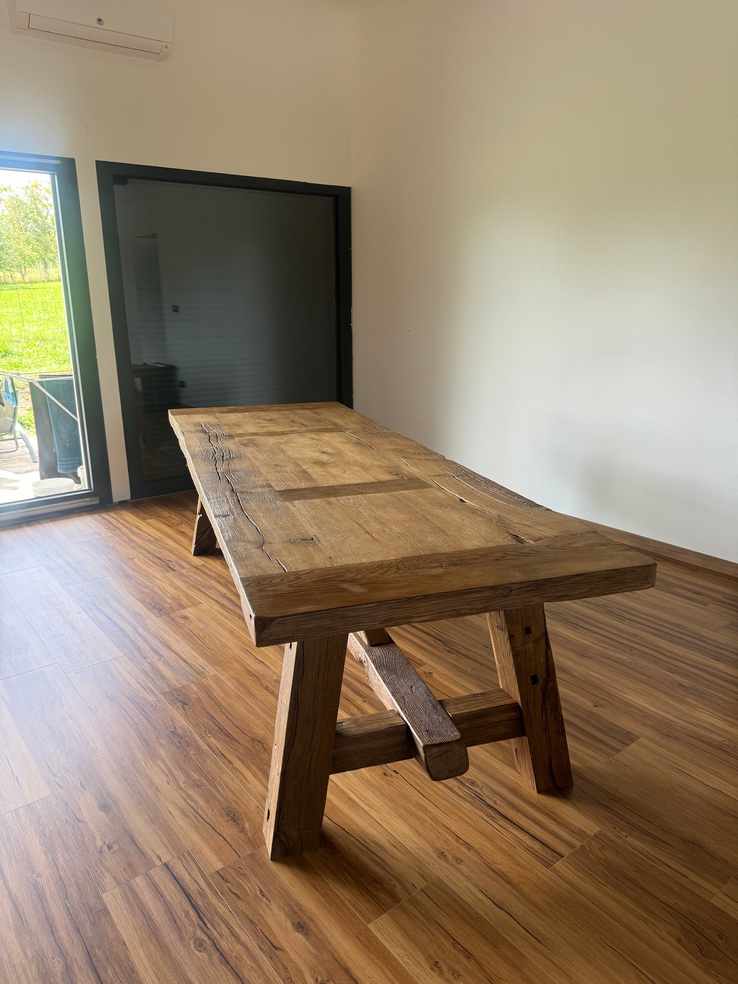 Table de Ferme en Vieux Chêne Massif sur Mesure | Meuble Ébéniste