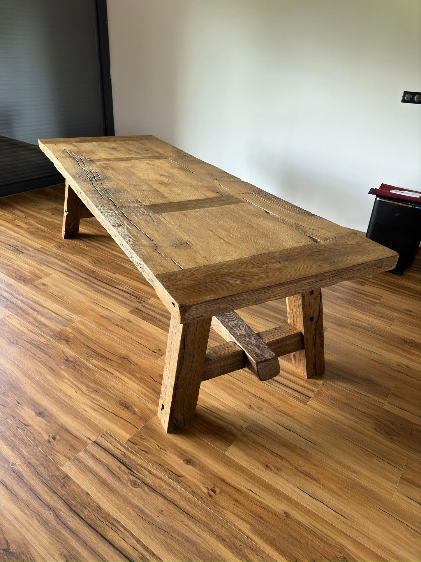 Table de Ferme en Vieux Chêne Massif sur Mesure | Meuble Ébéniste