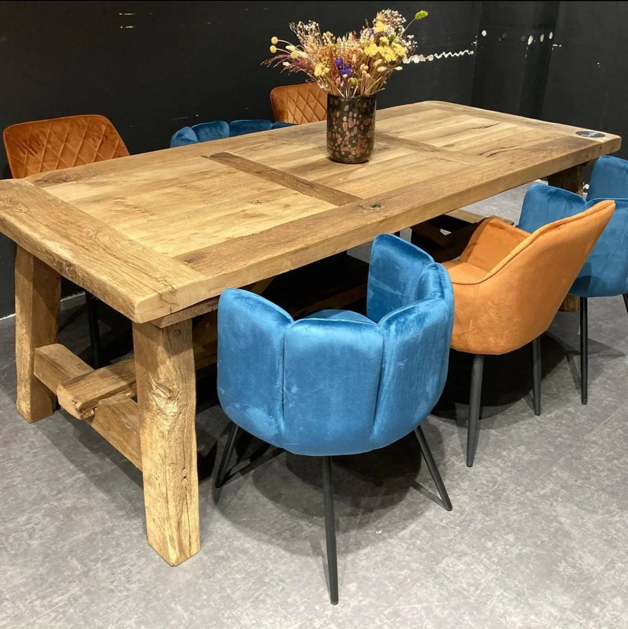 Table de Ferme en Vieux Chêne Massif sur Mesure | Meuble Ébéniste