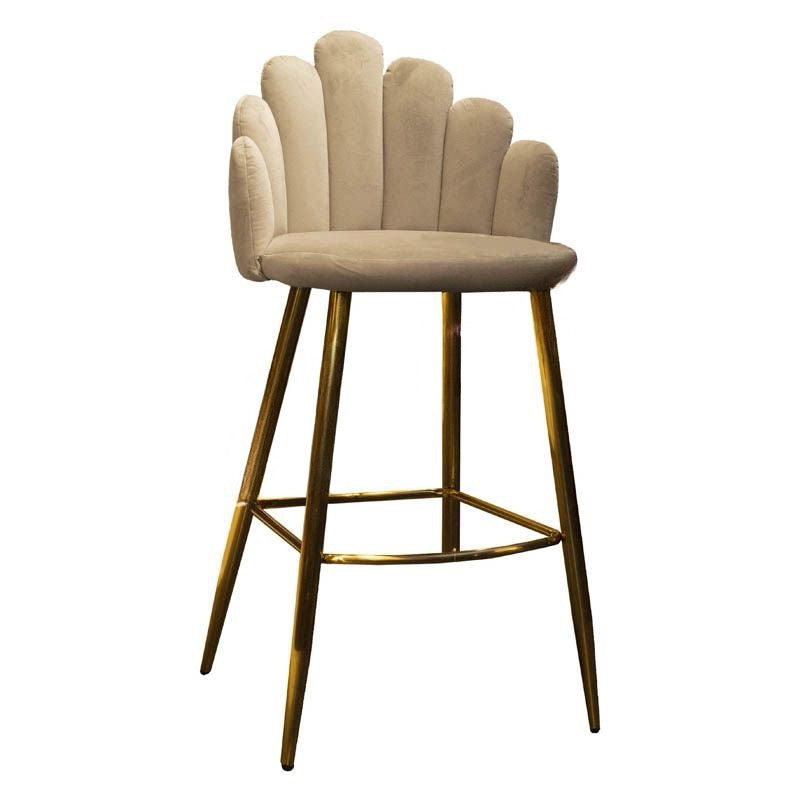 Tabouret de Bar x2 "Natura Prestige" Luxe Beige Naturel