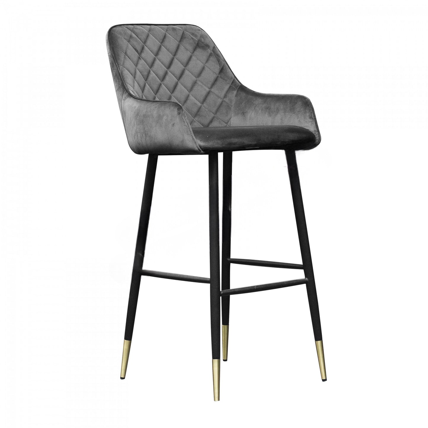 Tabouret Élégant en Tissu Bronze - Raffinement et Style Intemporel