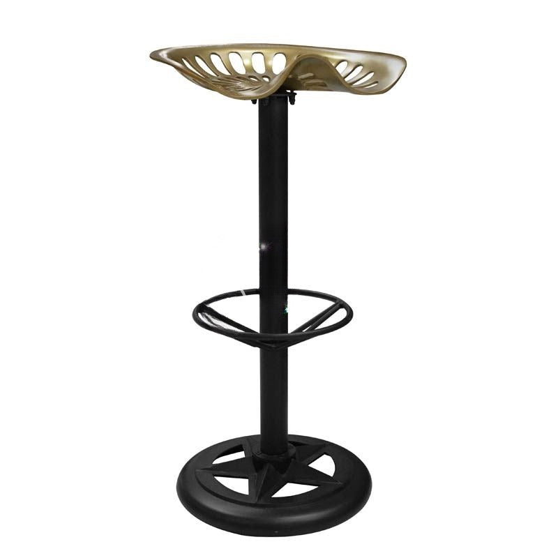 AÉROSTOOL - Tabouret Moderne en Aluminium Brossé