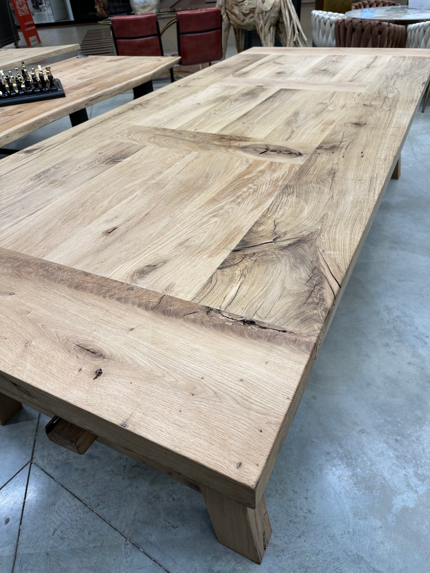 Table de Ferme en Vieux Chêne Massif sur Mesure | Meuble Ébéniste
