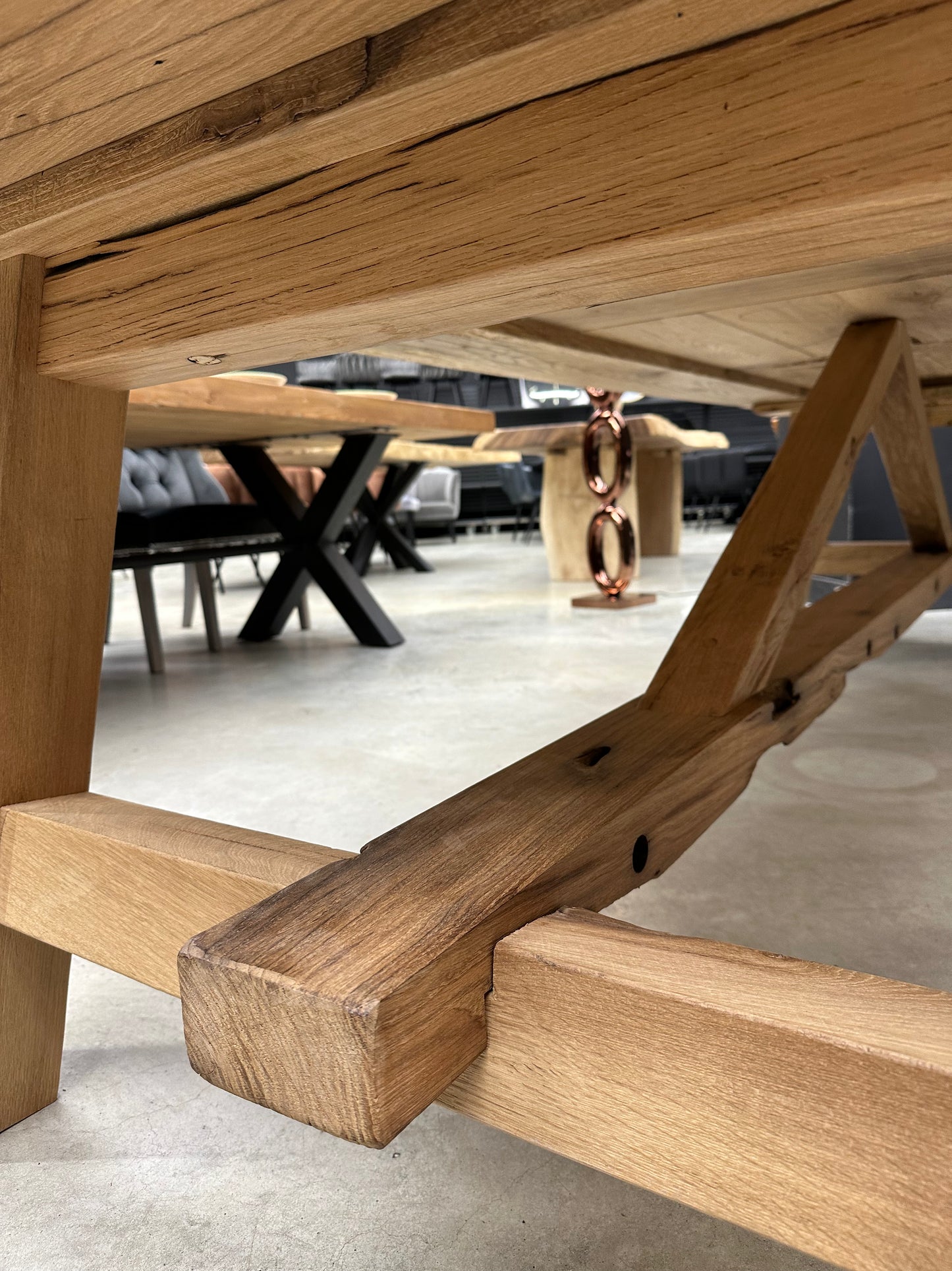 Table de Ferme en Vieux Chêne Massif sur Mesure | Meuble Ébéniste
