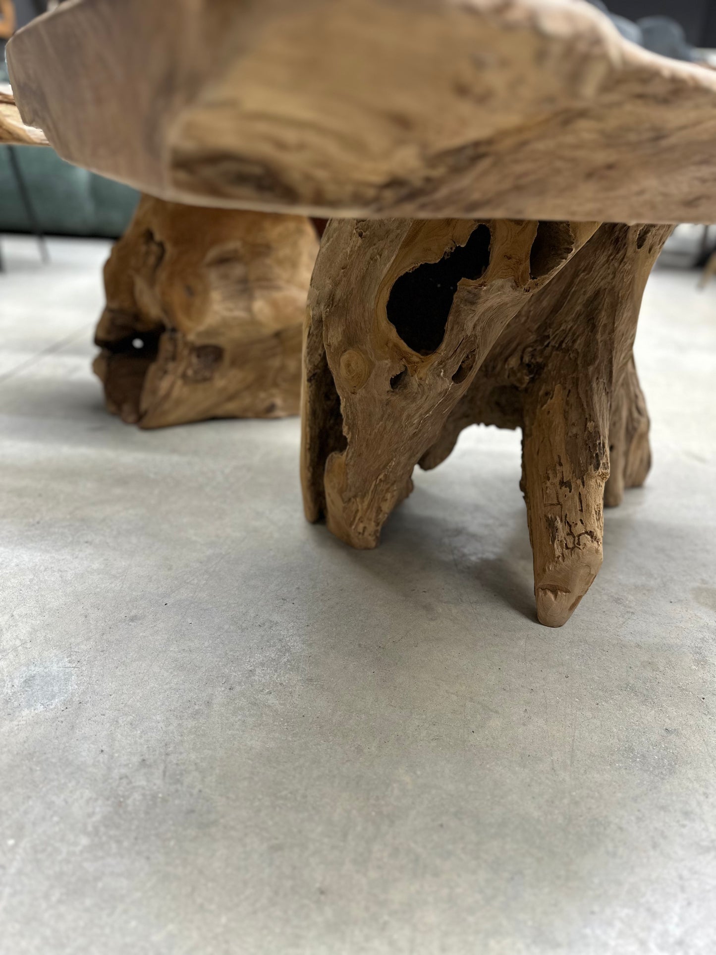 Table Basse en Souche de Bois - Pièce Authentique au Design Naturel