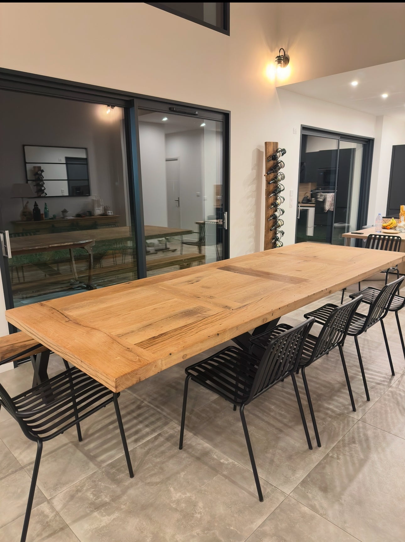 Table de Ferme en Vieux Chêne Massif sur Mesure | Meuble Ébéniste