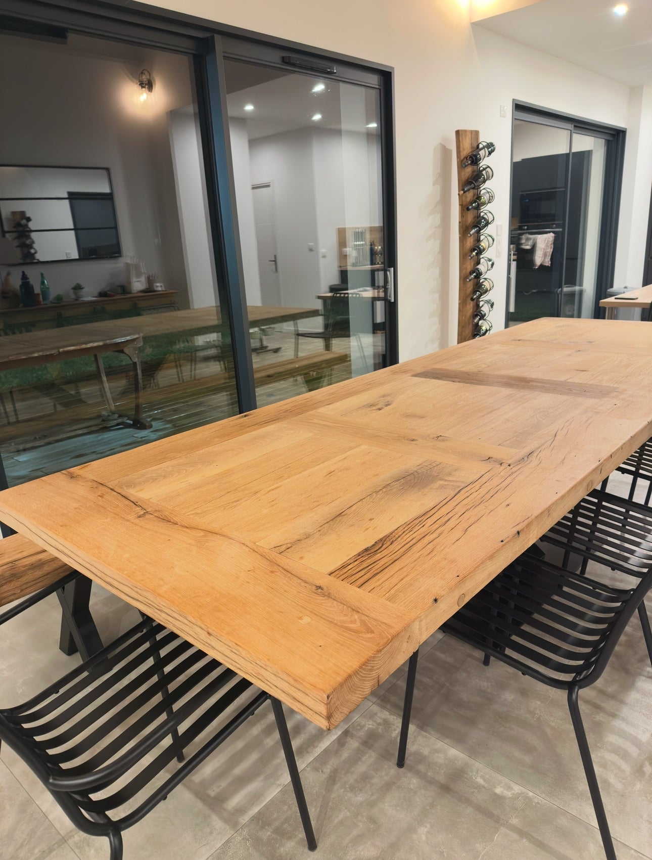 Table de Ferme en Vieux Chêne Massif sur Mesure | Meuble Ébéniste