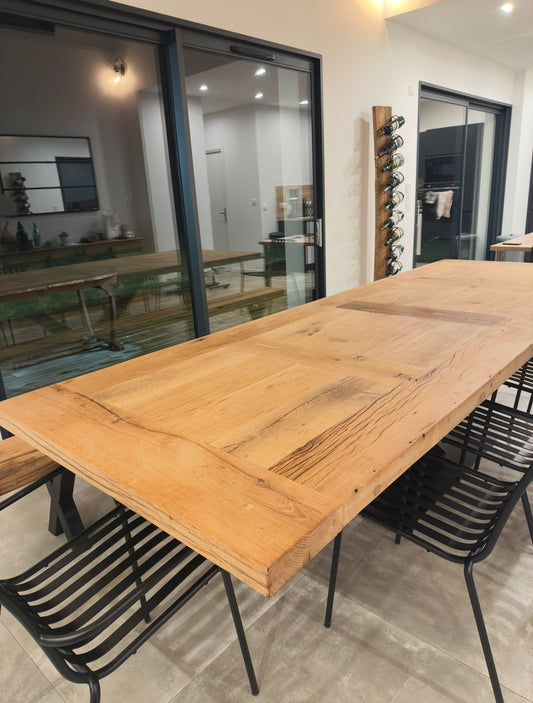 Table de Ferme en Vieux Chêne Massif sur Mesure | Meuble Ébéniste