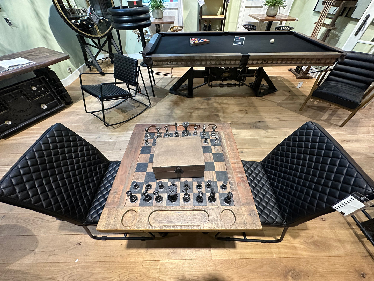 "Échiquier Impérial" Table d'Échecs Élégance - meuble-ebeniste.com devient meuble-ebeniste.fr