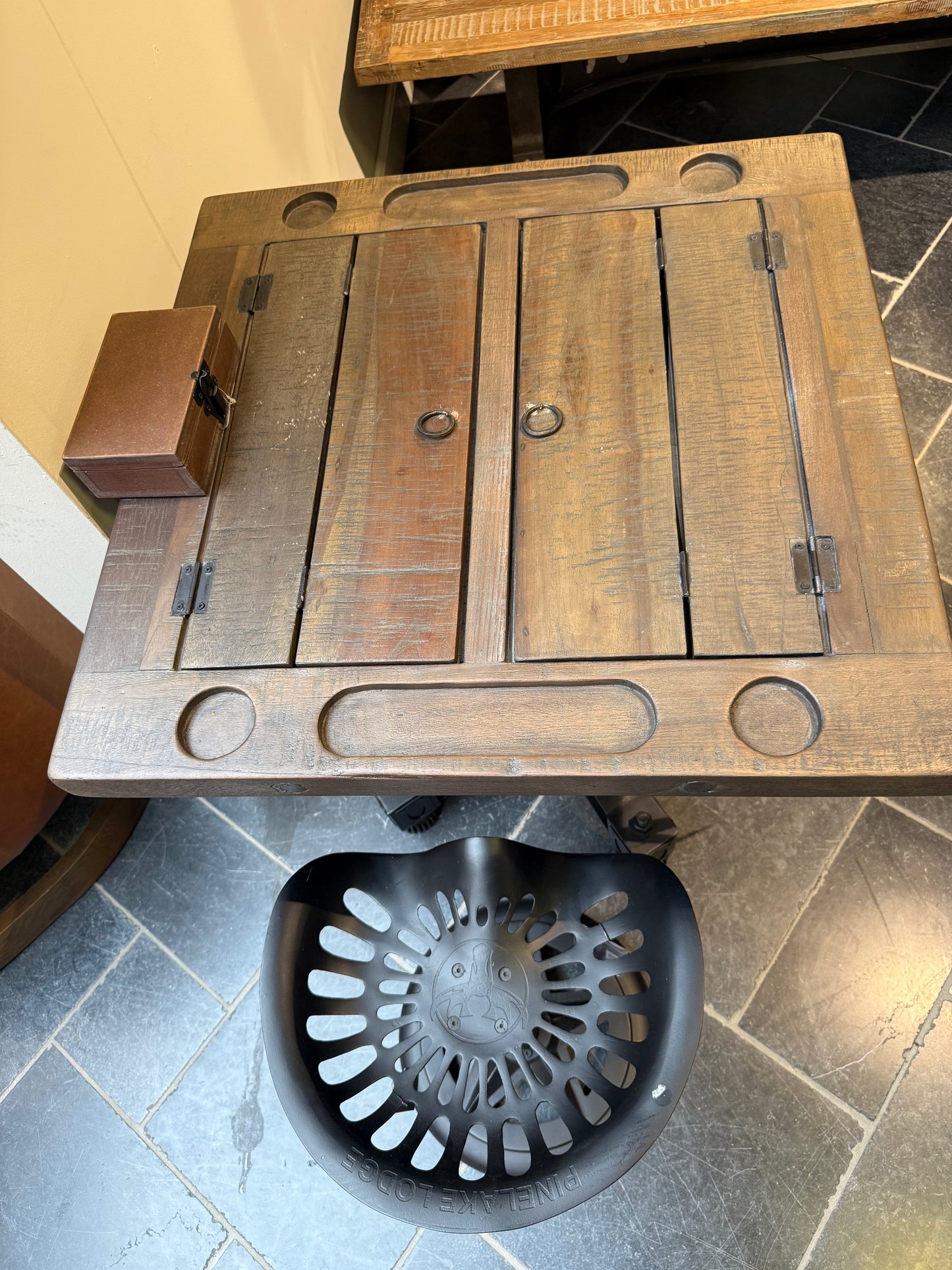 Table de Backgammon en bois de manguier haut de gamme