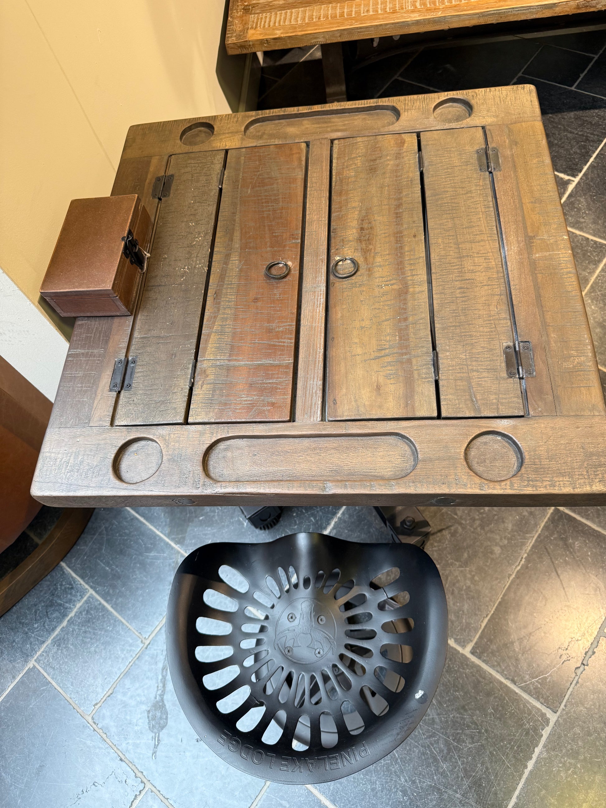 Table de Backgammon en bois de manguier haut de gamme