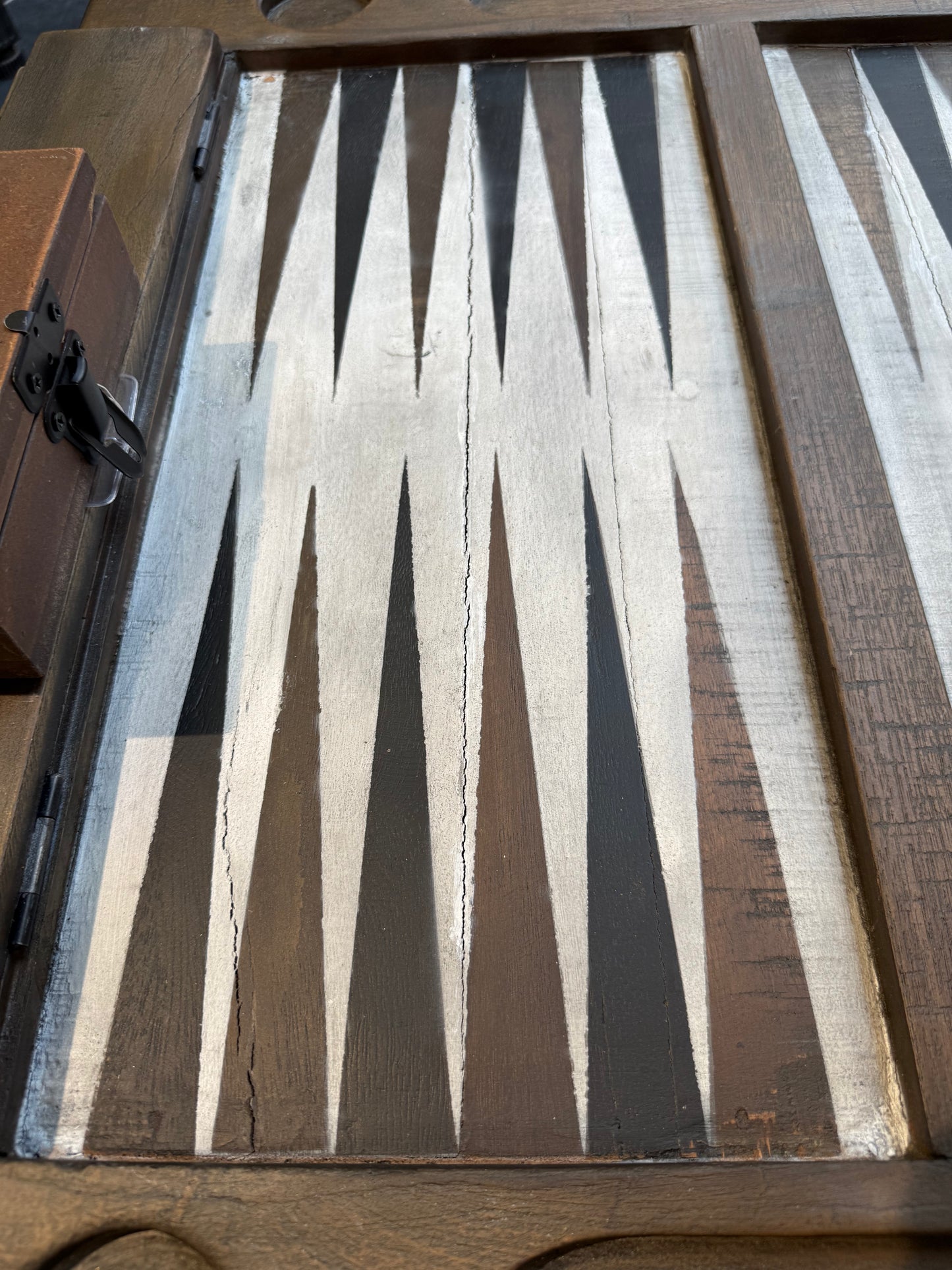 Table de Backgammon en bois de manguier haut de gamme