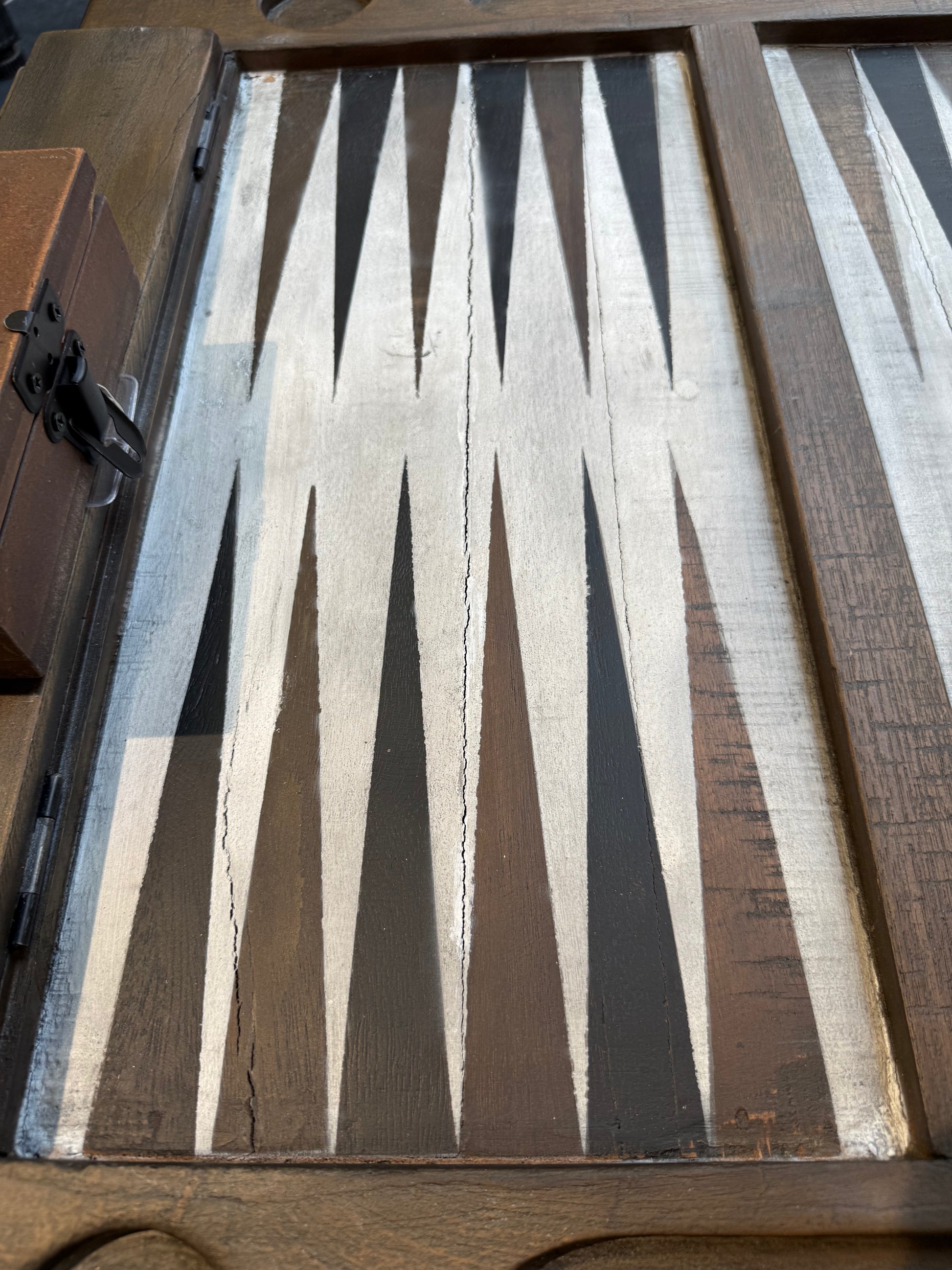 Table de Backgammon en bois de manguier haut de gamme