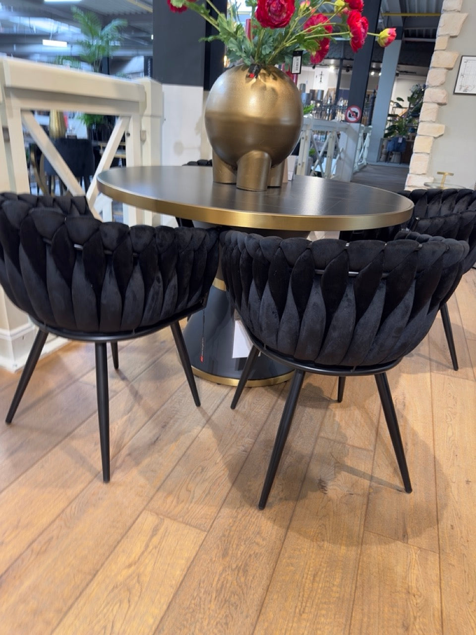 Chaise "ONDA" en Tissu (Plusieurs coloris disponibles)