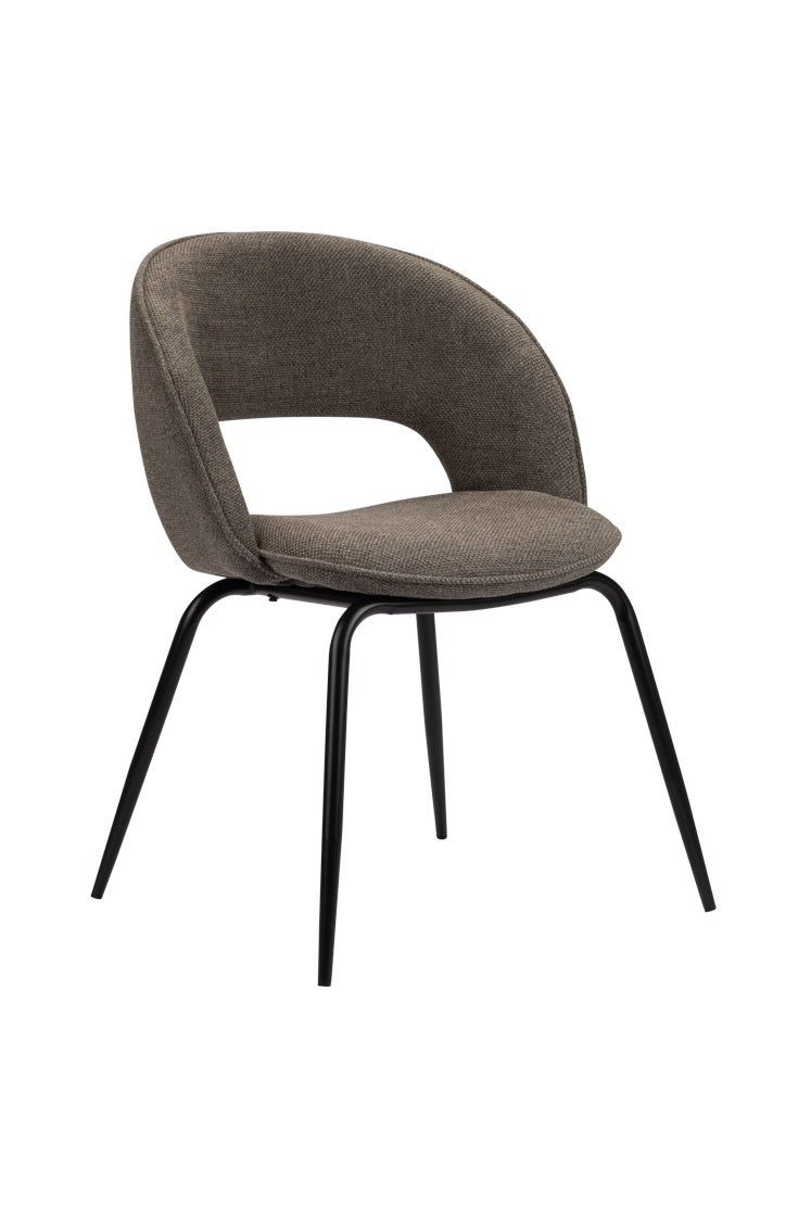 Chaise Design "PRISMA" en Tissu et Métal