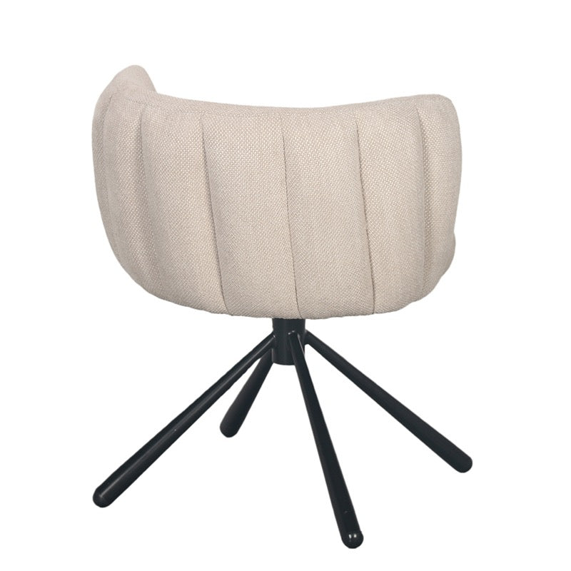 Chaise Pivotante Design "CORALLIA" avec Assise Coque