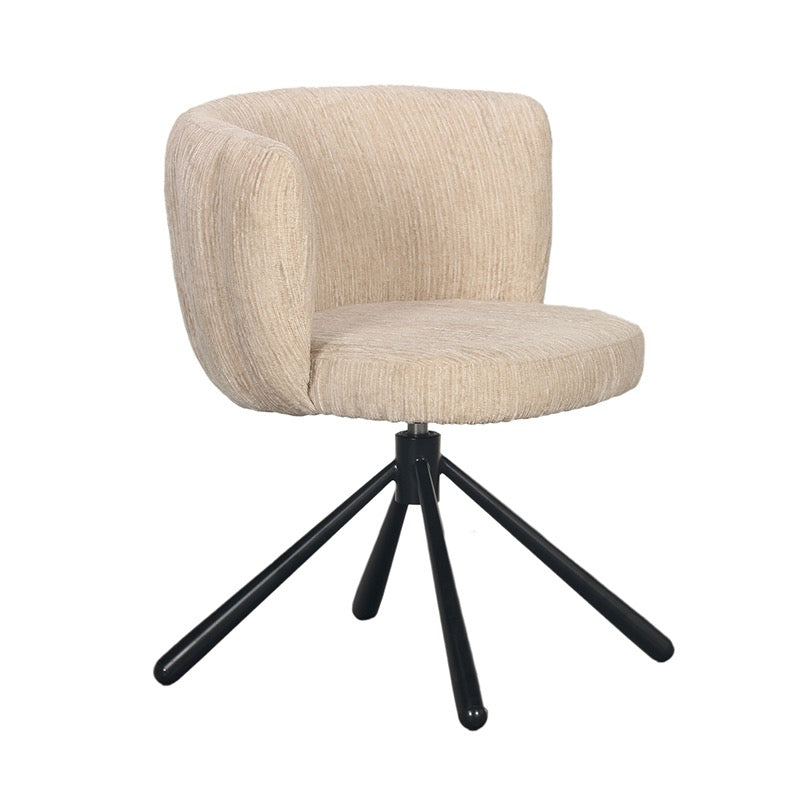 Chaise Pivotante Design "CORALLIA" avec Assise Coque