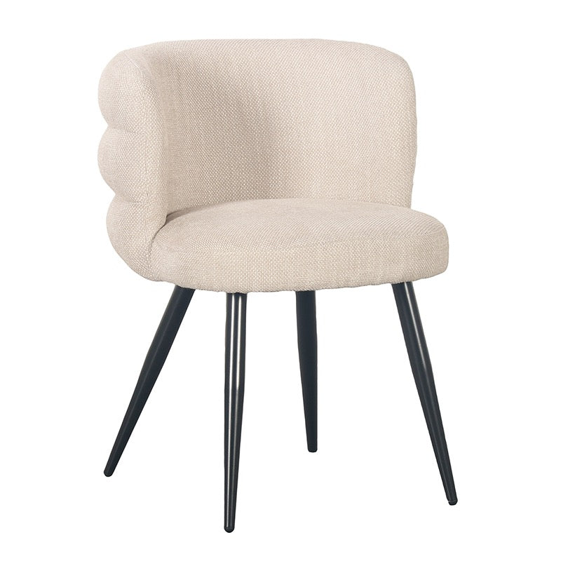 Chaise de Salle à Manger Design "ÉTHÉRÉE" en Tissu