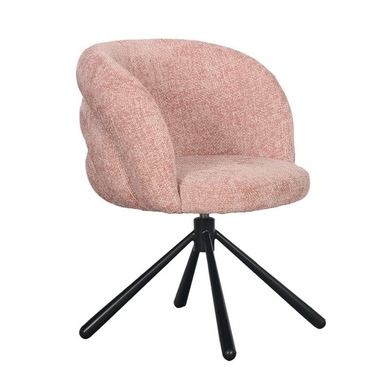 Chaise Pivotante Design "GALÉA" en Tissu Moelleux