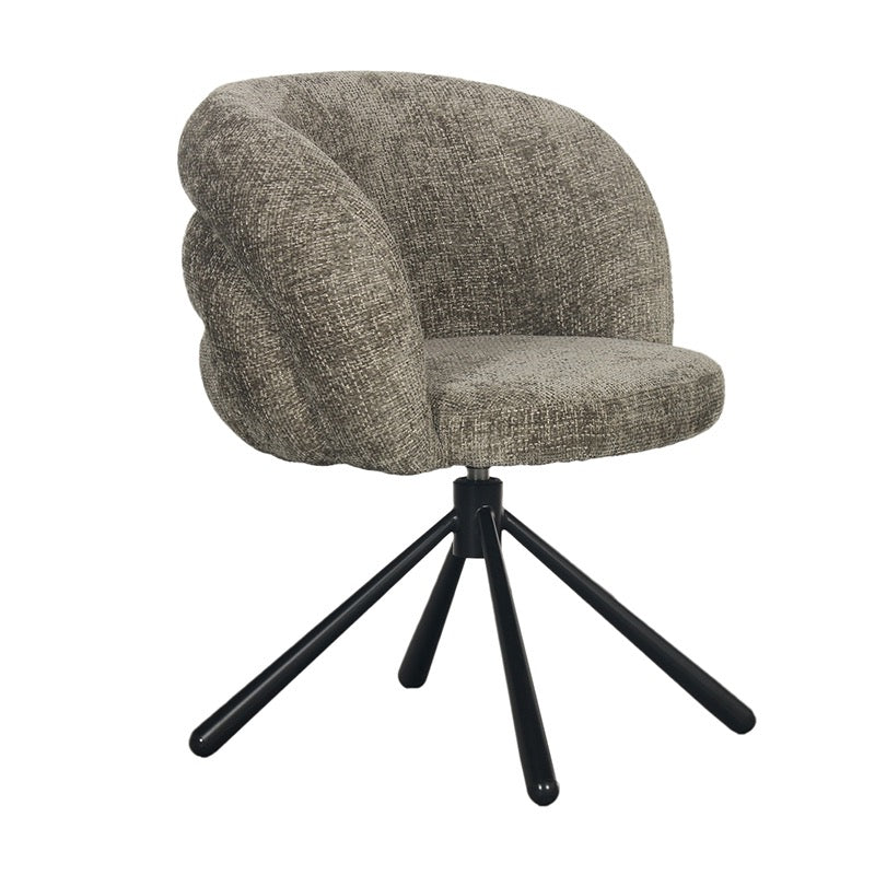 Chaise Pivotante Design "GALÉA" en Tissu Moelleux