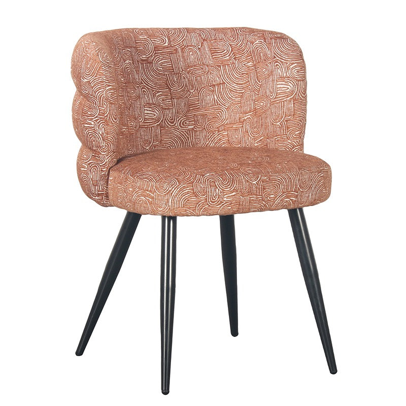 Chaise de Salle à Manger Design "ÉTHÉRÉE" en Tissu