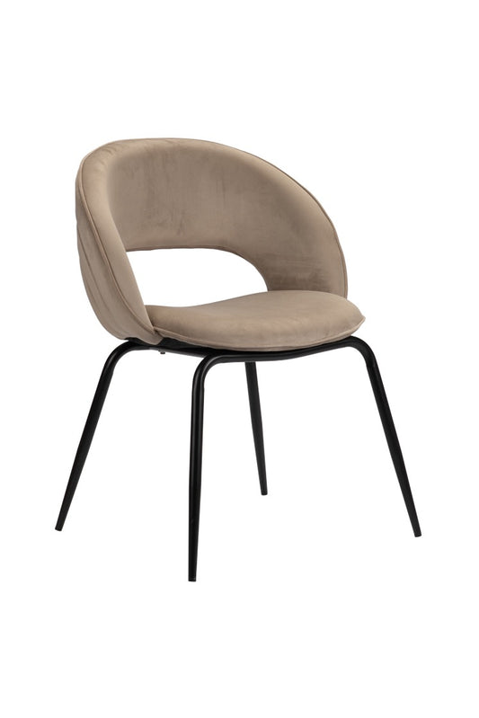 Chaise Design "PRISMA" en Tissu et Métal