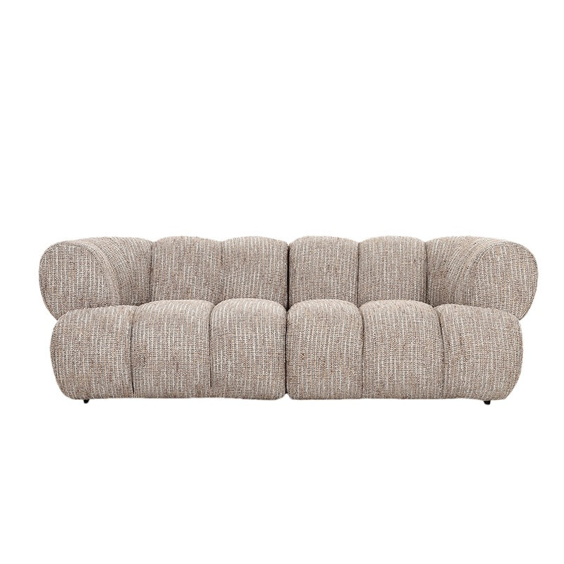Canapé Modulaire 2,5 Places "Versato" - Tissu Beige Chic