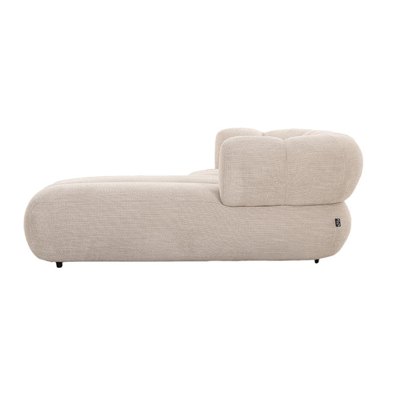 Canapé d'Angle Modulaire 2,5 Places "Modena" - Tissu Beige Chic