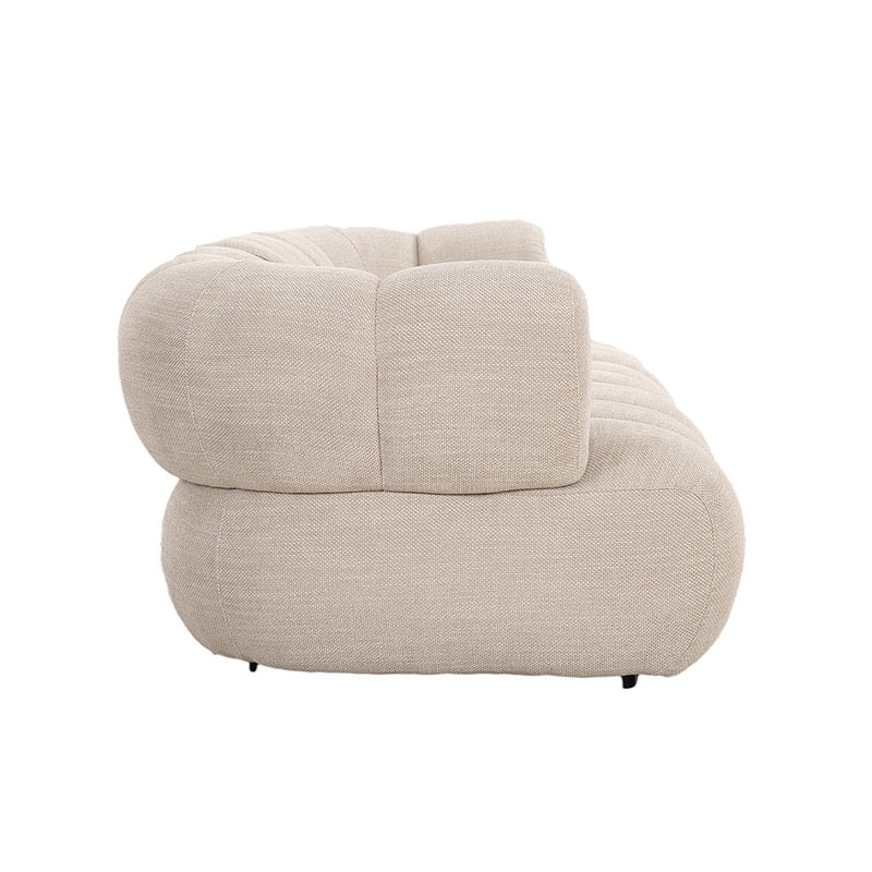 Canapé Modulaire 4 Places "Lusso" - Tissu Beige Chic