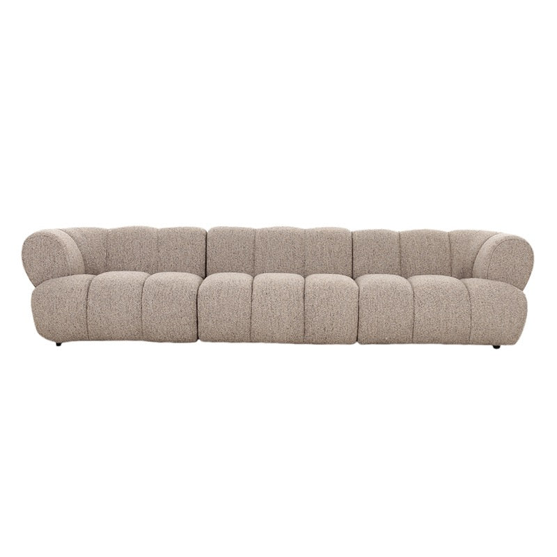 Canapé Modulaire 4 Places "Lusso" - Tissu Beige Chic