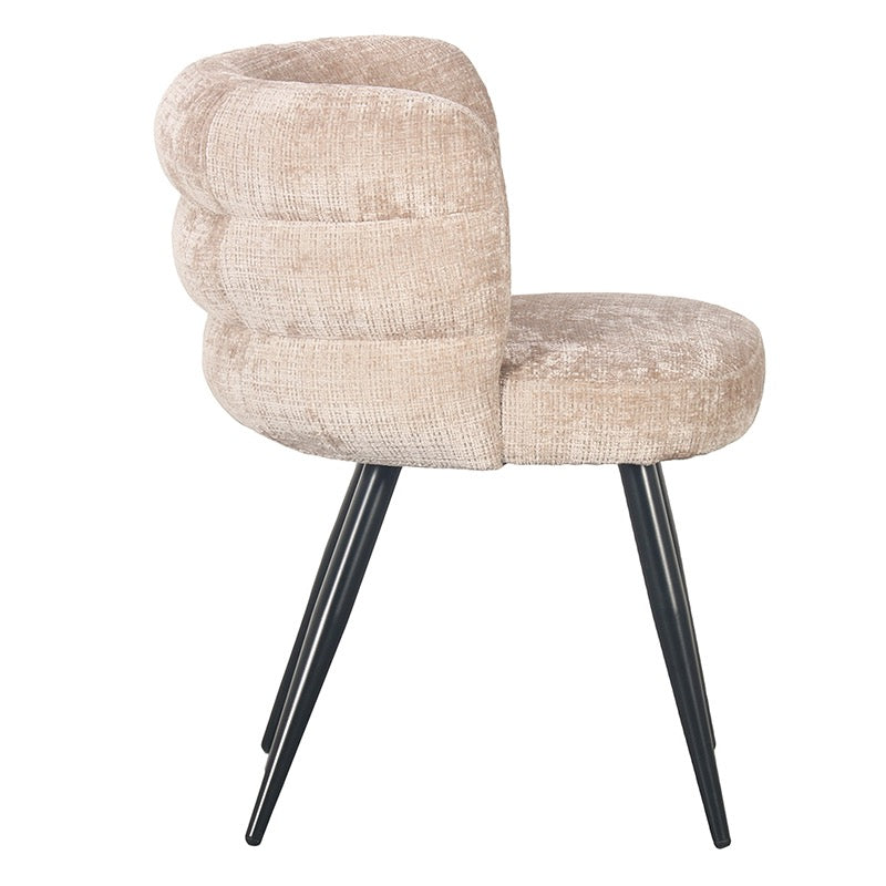 Chaise de Salle à Manger Design "ÉTHÉRÉE" en Tissu
