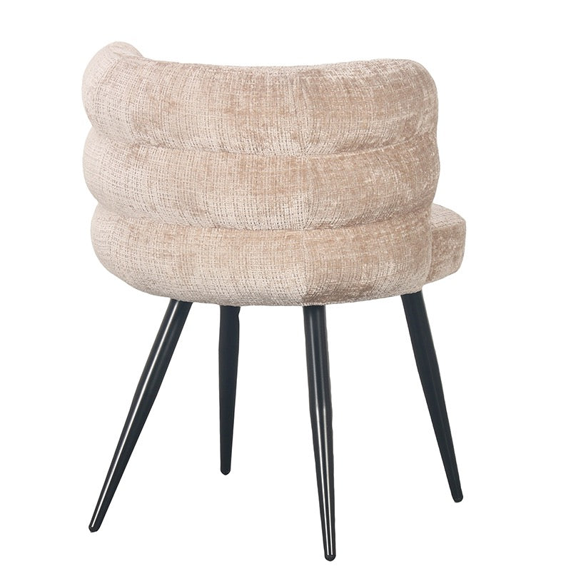 Chaise de Salle à Manger Design "ÉTHÉRÉE" en Tissu