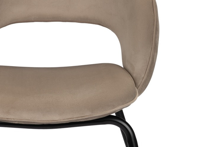 Chaise Design "PRISMA" en Tissu et Métal