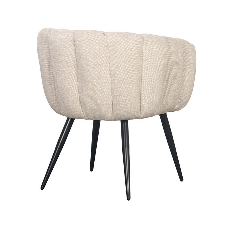 Chaise confort "OPALINE" avec Accoudoirs - Tissu Élégant