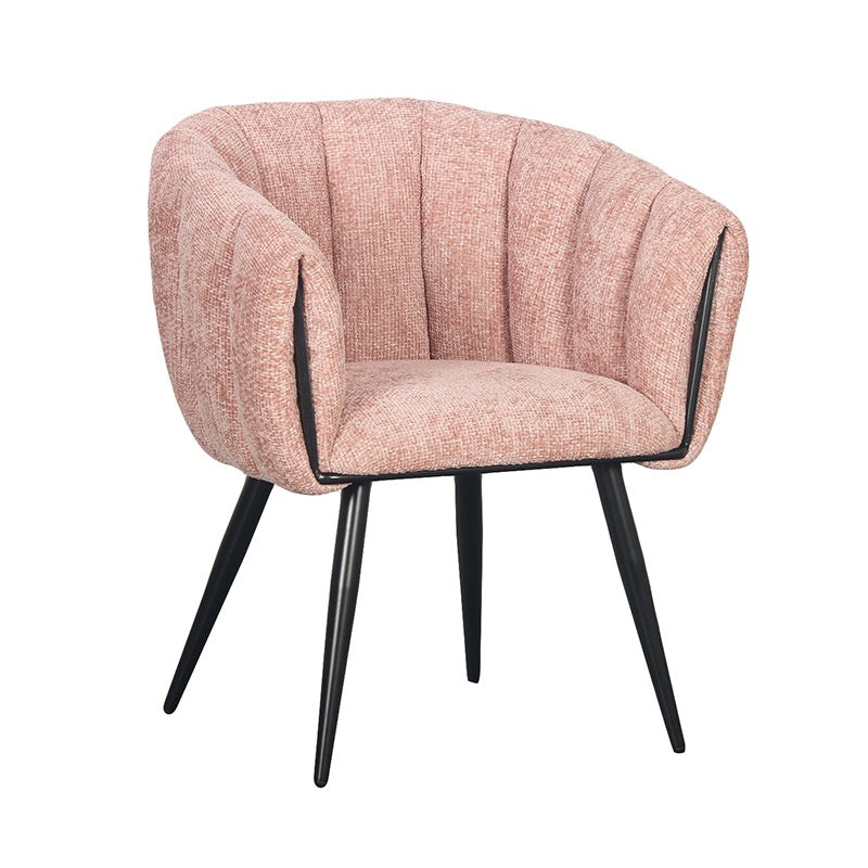 Chaise confort "OPALINE" avec Accoudoirs - Tissu Élégant