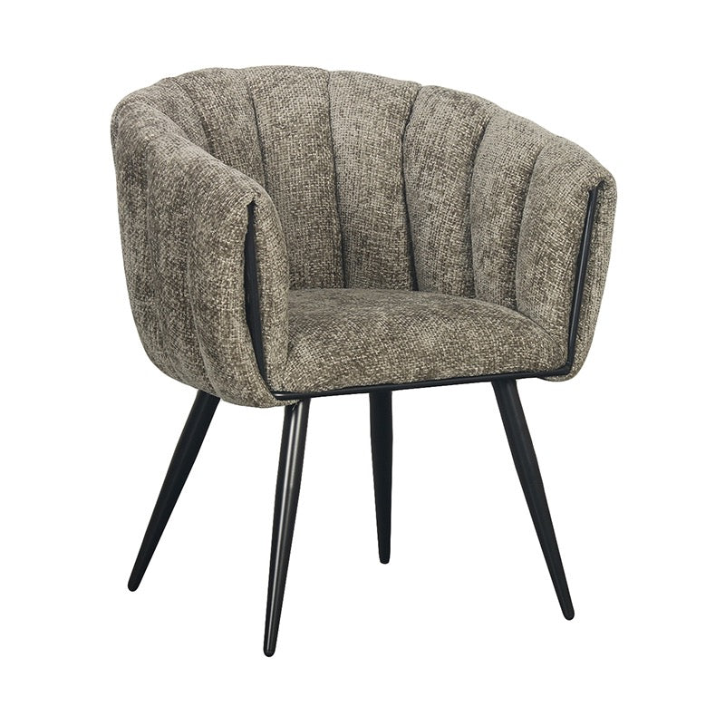 Chaise confort "OPALINE" avec Accoudoirs - Tissu Élégant