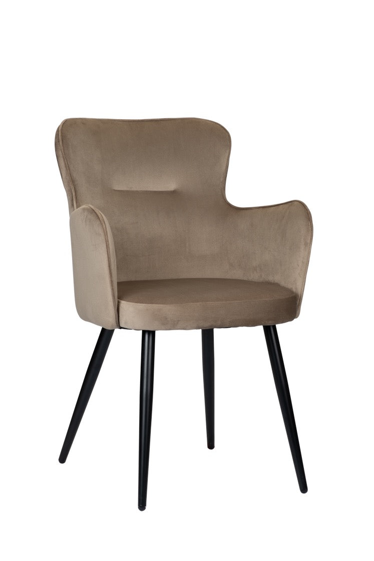 Chaise avec Accoudoirs en Tissu "AQUILA" | Meuble Ébéniste