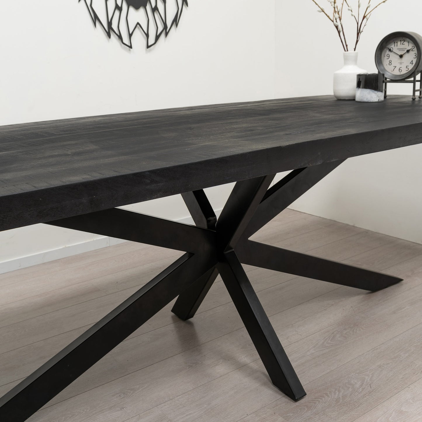Table Rectangulaire en Manguier Noir "SOLO" | Meuble Ébéniste
