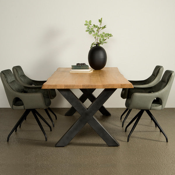 Table en Acacia Massif Naturel "ALASSIO" | Meuble Ébéniste