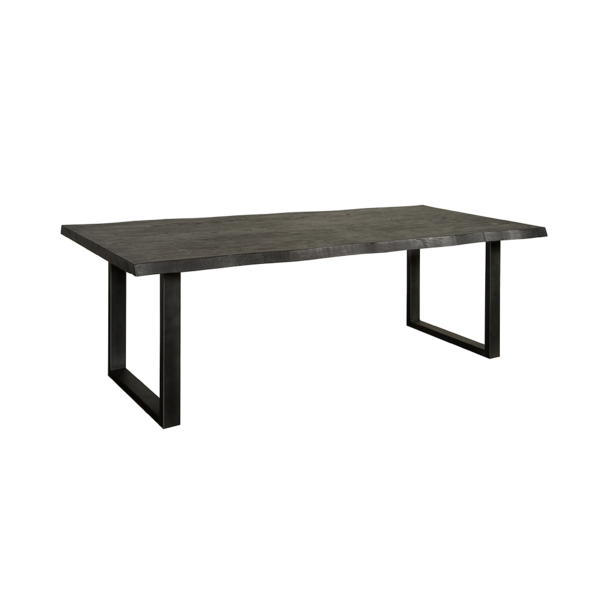 Table en Acacia Massif Noir "ALESIA" | Meuble Ébéniste