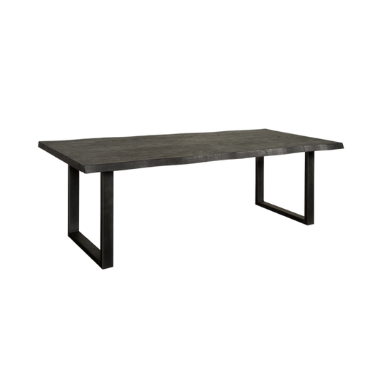 Table en Acacia Massif Noir "ALESIA" | Meuble Ébéniste