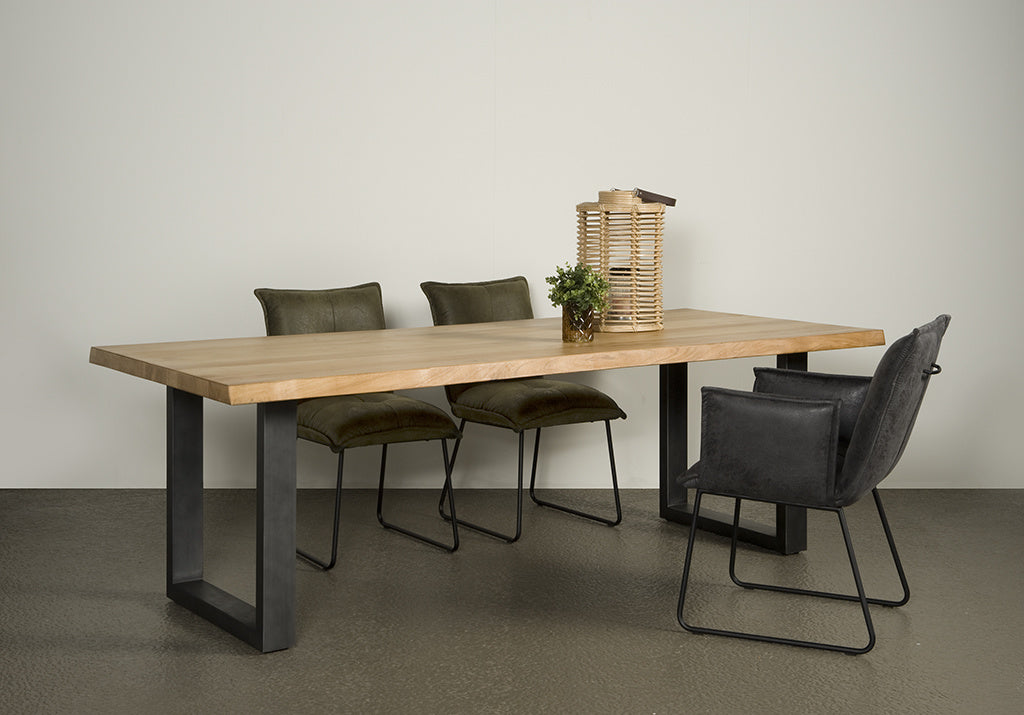 Table en Acacia Massif Naturel "SORRENTO" | Meuble Ébéniste