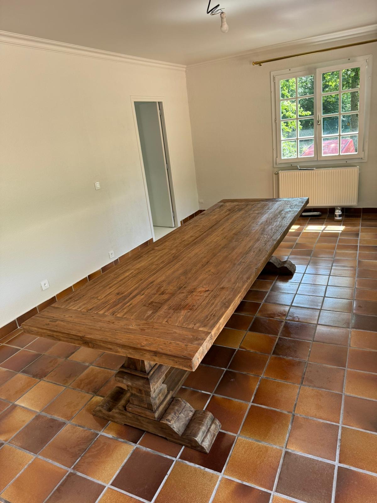 Table Monastère en Chêne Massif sur Mesure | Meuble Ébéniste