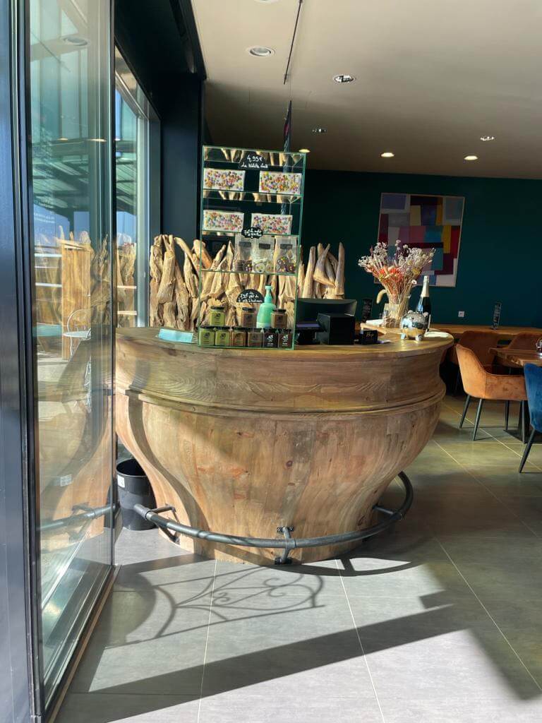 Comptoir de Bar en Chêne Massif "BISTROT" | Meuble Ébéniste