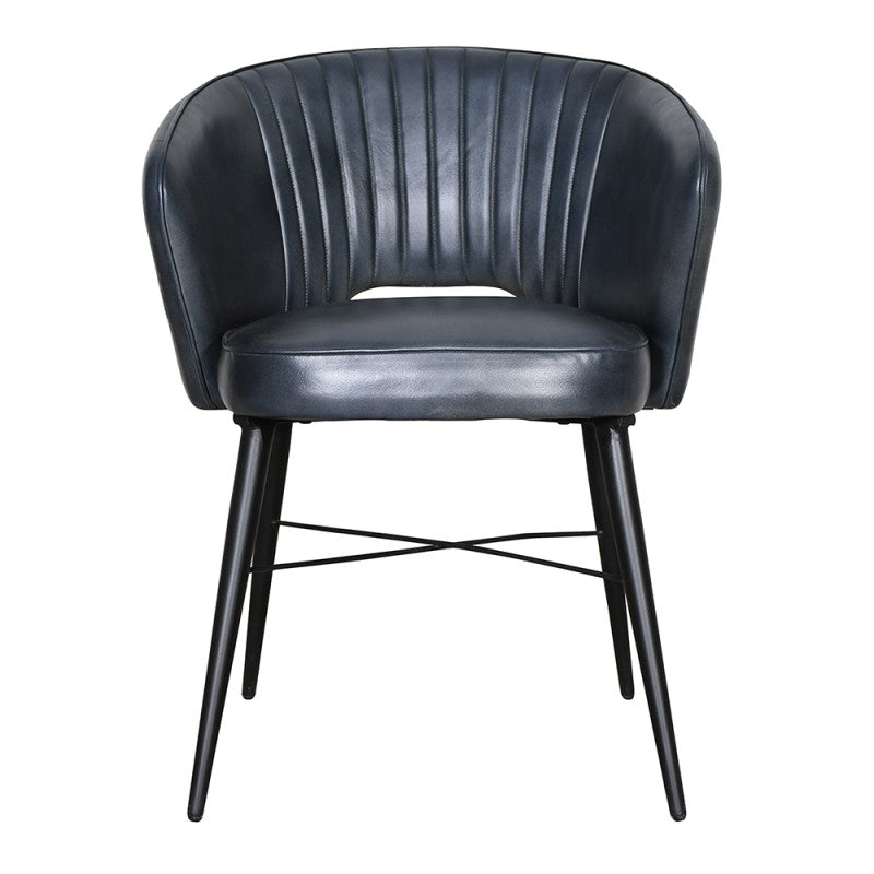 Chaise cuir et métal esprit chic - CASTELLO - meuble-ebeniste.com devient meuble-ebeniste.fr