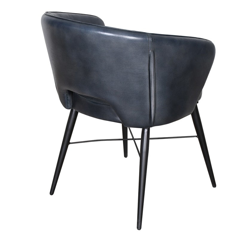 Chaise cuir et métal esprit chic - CASTELLO - meuble-ebeniste.com devient meuble-ebeniste.fr